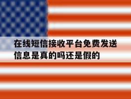 在线短信接收平台免费发送信息是真的吗还是假的的简单介绍