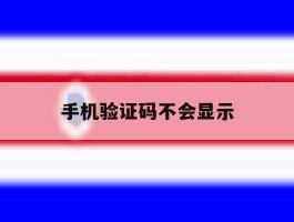 手机验证码不会显示