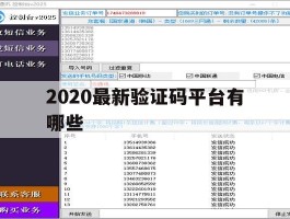 2020最新验证码平台有哪些