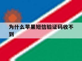 为什么苹果短信验证码收不到