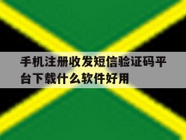 包含手机注册收发短信验证码平台下载什么软件好用的词条