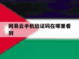 网易云手机验证码在哪里看到