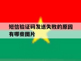 短信验证码发送失败的原因有哪些图片的简单介绍