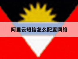 阿里云短信怎么配置网络