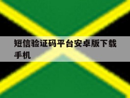 短信验证码平台安卓版下载手机