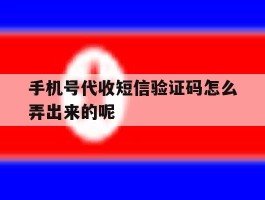 手机号代收短信验证码怎么弄出来的呢