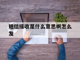 短信接收是什么意思啊怎么发
