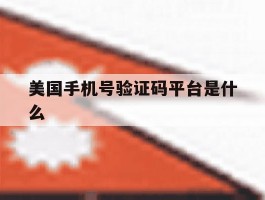 美国手机号验证码平台是什么