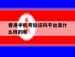 香港手机号验证码平台是什么样的呢