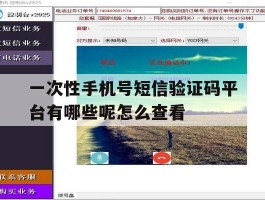 一次性手机号短信验证码平台有哪些呢怎么查看的简单介绍
