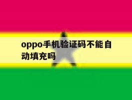 oppo手机验证码不能自动填充吗