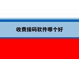 收费接码软件哪个好