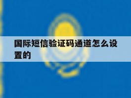 国际短信验证码通道怎么设置的