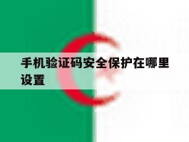 手机验证码安全保护在哪里设置