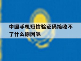 中国手机短信验证码接收不了什么原因呢