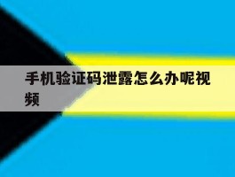 手机验证码泄露怎么办呢视频