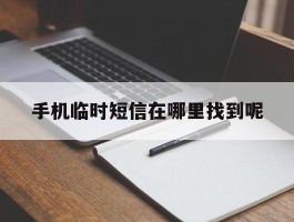 手机临时短信在哪里找到呢