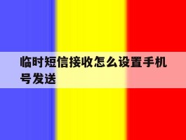 临时短信接收怎么设置手机号发送