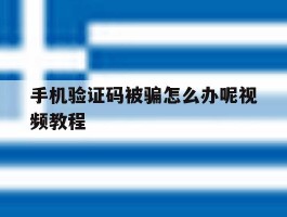 手机验证码被骗怎么办呢视频教程