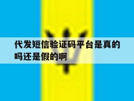 代发短信验证码平台是真的吗还是假的啊的简单介绍