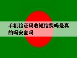 手机验证码收短信费吗是真的吗安全吗的简单介绍