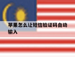 苹果怎么让短信验证码自动输入