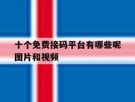 十个免费接码平台有哪些呢图片和视频