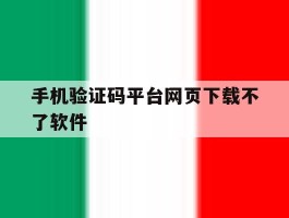 手机验证码平台网页下载不了软件