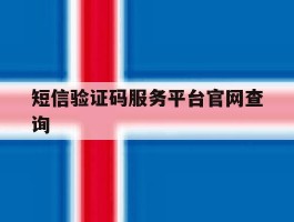 短信验证码服务平台官网查询