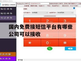 国内免费接短信平台有哪些公司可以接收
