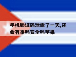 手机验证码泄露了一天,还会有事吗安全吗苹果的简单介绍