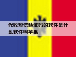 代收短信验证码的软件是什么软件啊苹果