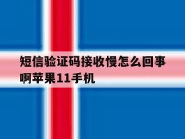 短信验证码接收慢怎么回事啊苹果11手机的简单介绍