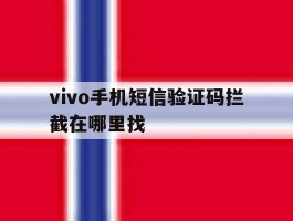 vivo手机短信验证码拦截在哪里找