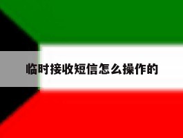 临时接收短信怎么操作的