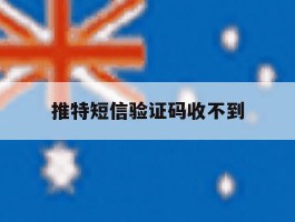 推特短信验证码收不到