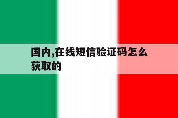 国内,在线短信验证码怎么获取的 国内,在线短信验证码怎么获取的