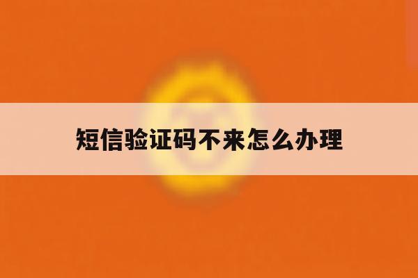 短信验证码不来怎么办理 短信验证码不来怎么办理