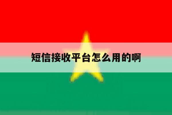 短信接收平台怎么用的啊 短信接收平台怎么用的啊