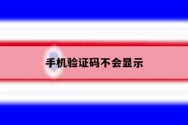 手机验证码不会显示 手机验证码不会显示