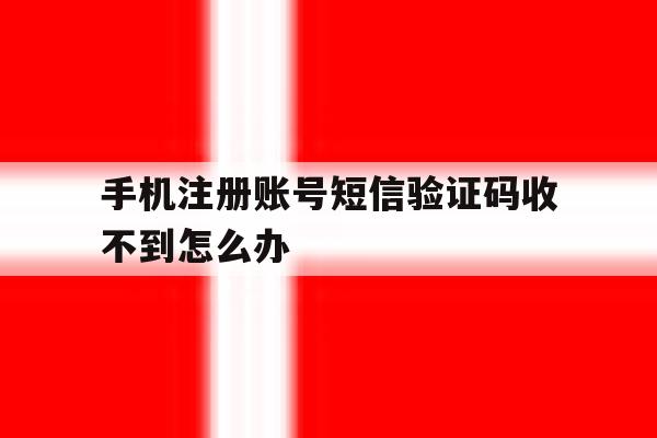 手机注册账号短信验证码收不到怎么办的简单介绍 手机注册账号短信验证码收不到怎么办的简单介绍