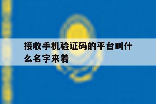 接收手机验证码的平台叫什么名字来着 接收手机验证码的平台叫什么名字来着