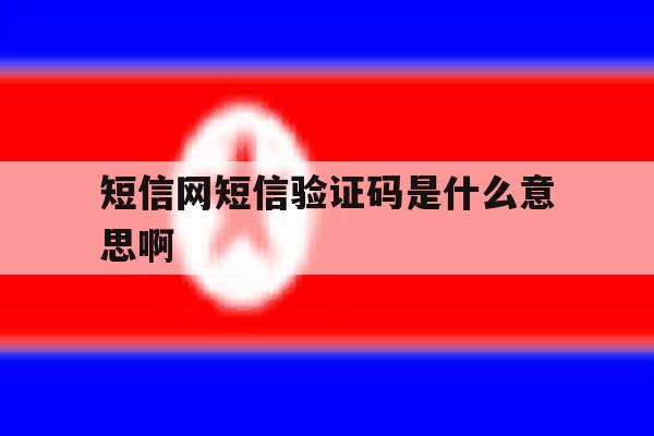 短信网短信验证码是什么意思啊 短信网短信验证码是什么意思啊